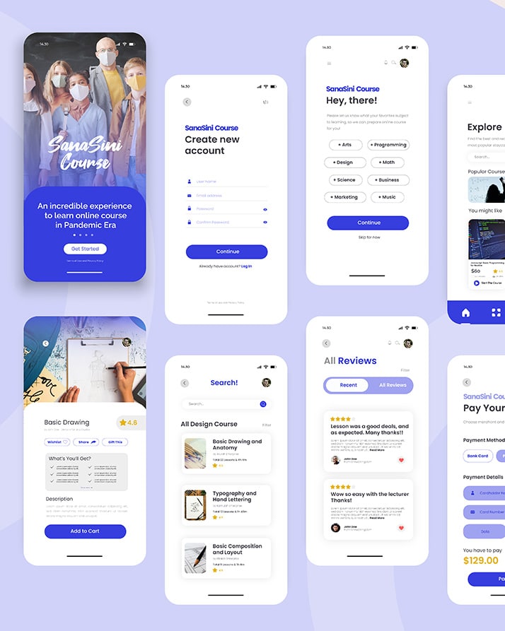 UI-UX-Design-Mobile-App in web development services